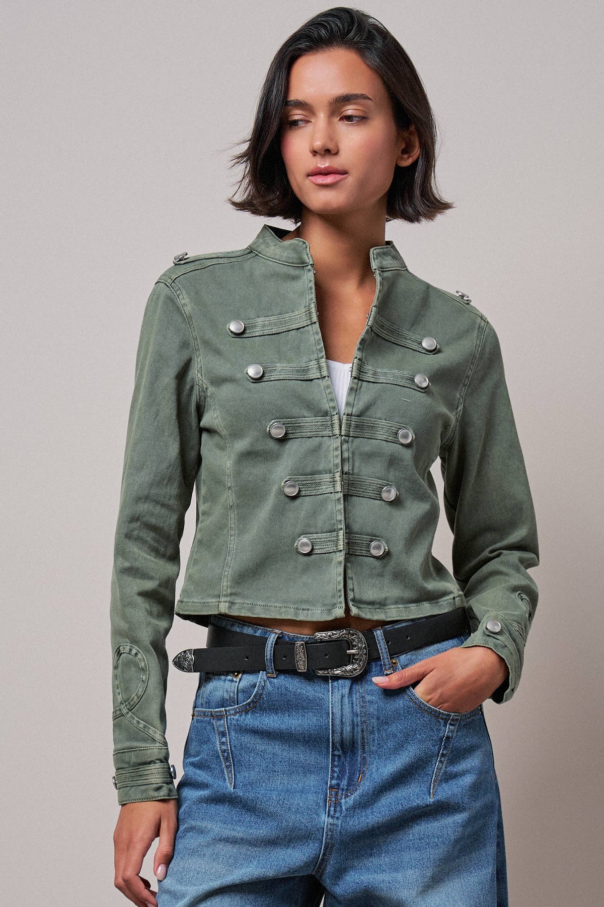 Olive Military Jacket