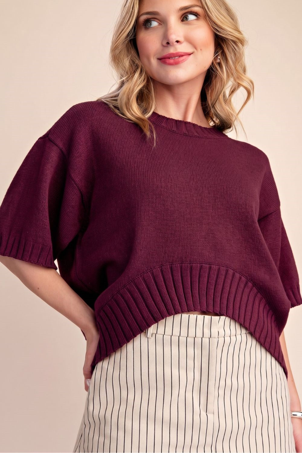 Asymmetric Hem Sweater