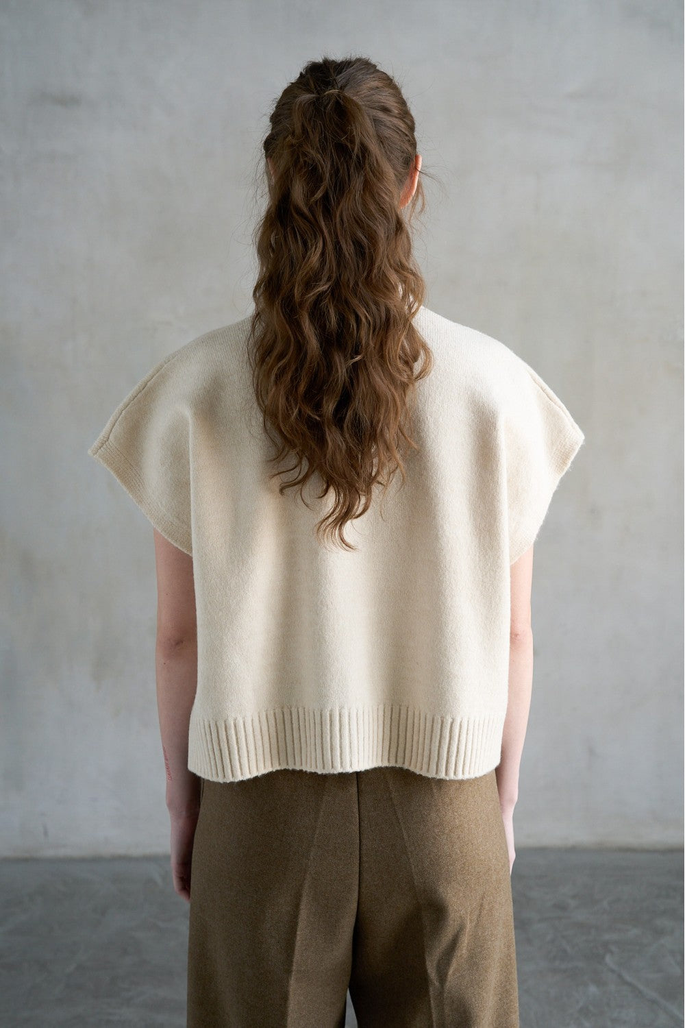 Single Button Sweater Vest