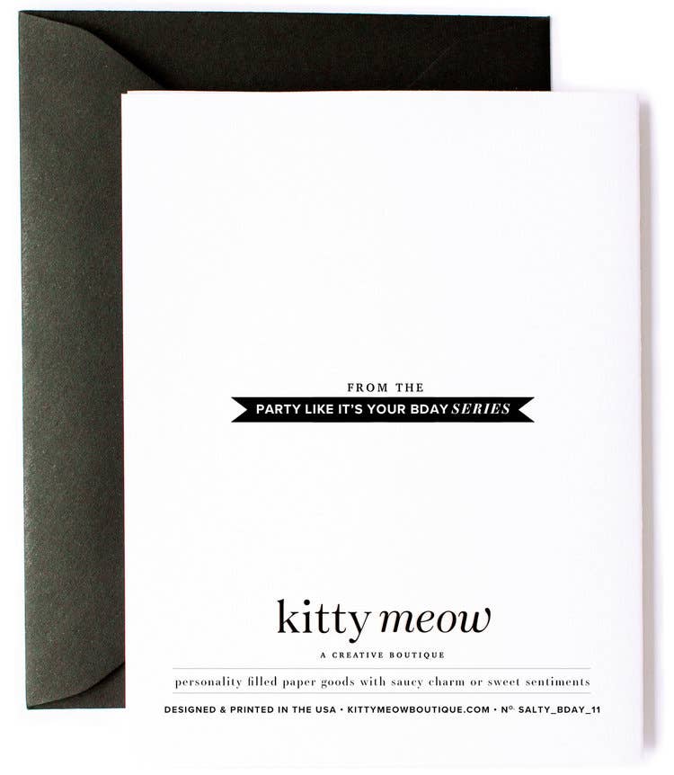 Birthday Once a Year, Funny Sarcastic Birthday Card