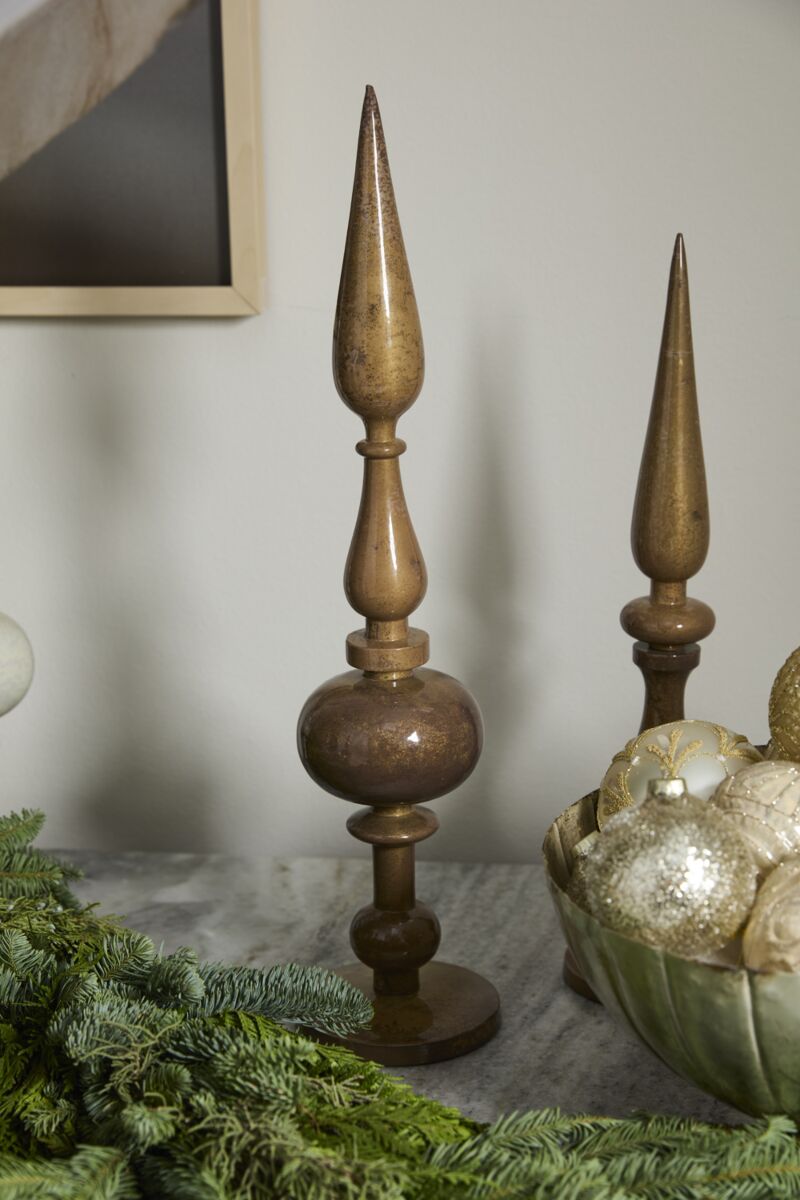 Copper Toned Decorative Finials