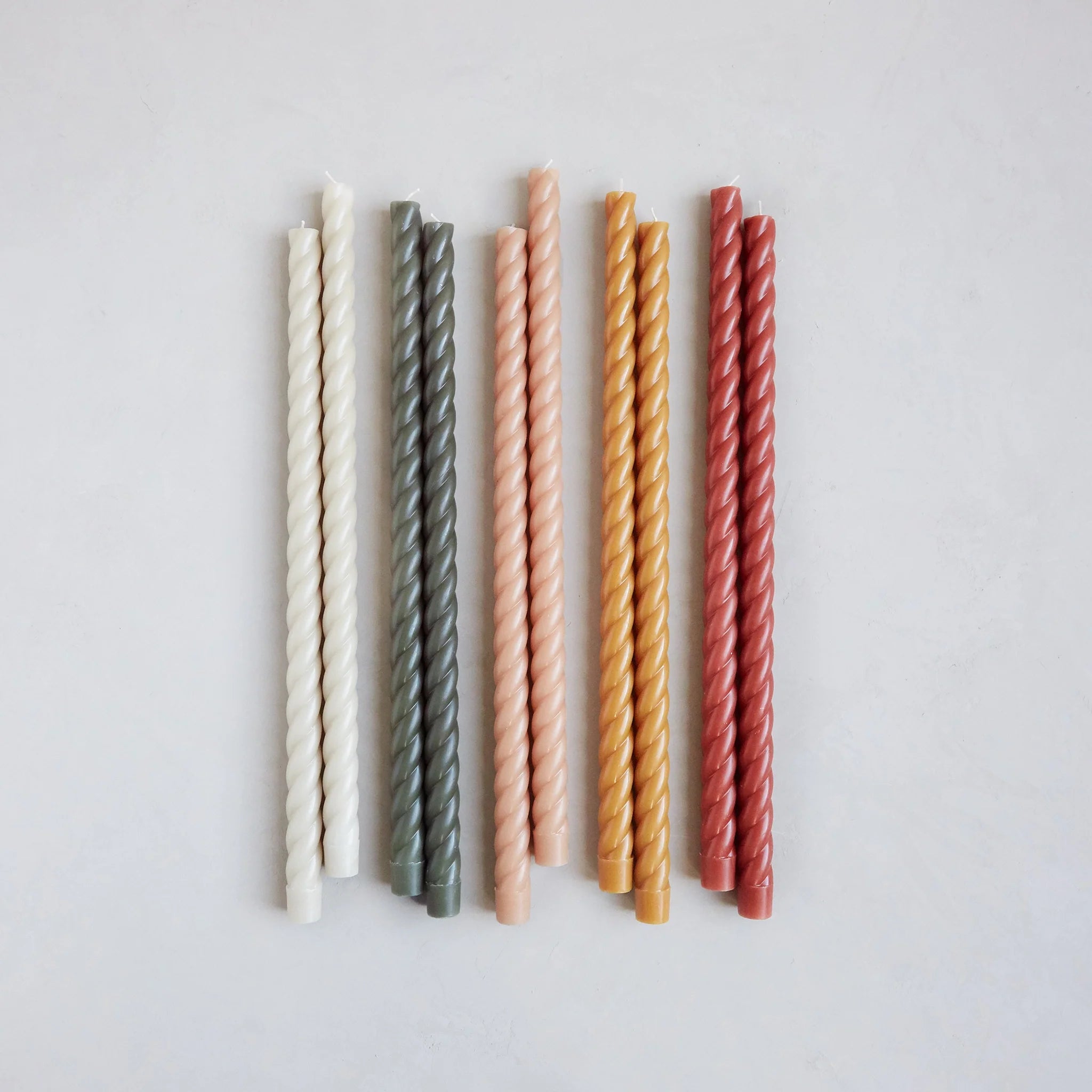 18” Fancy Swirl Taper Candles