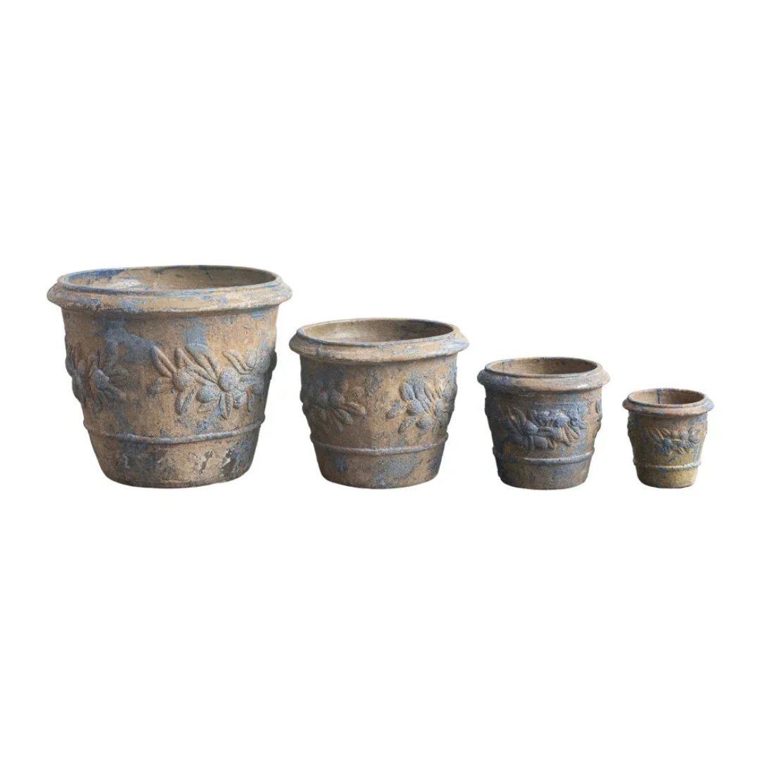 Tuscan Style Clay Planters