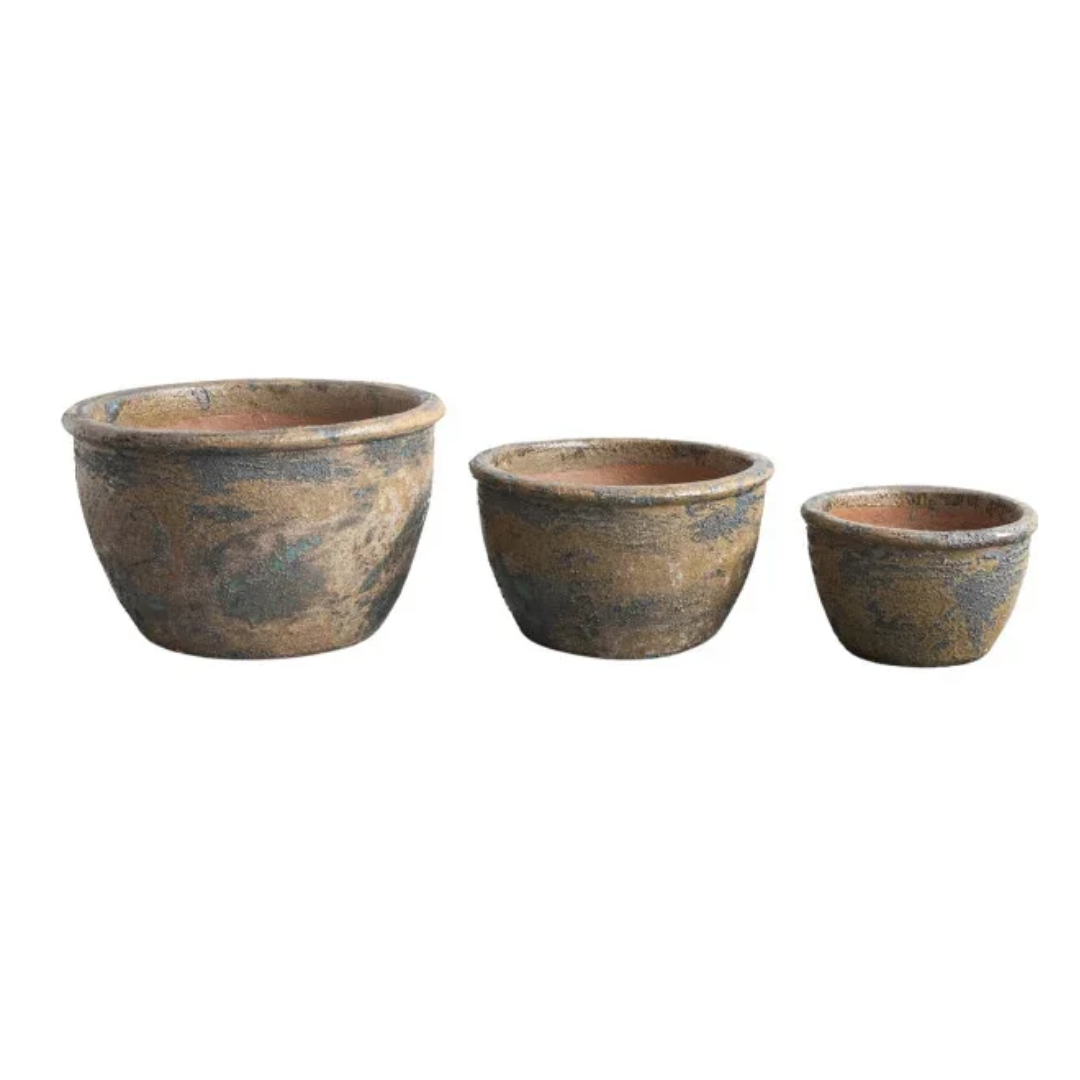 Artisan Clay Outdoor Planters