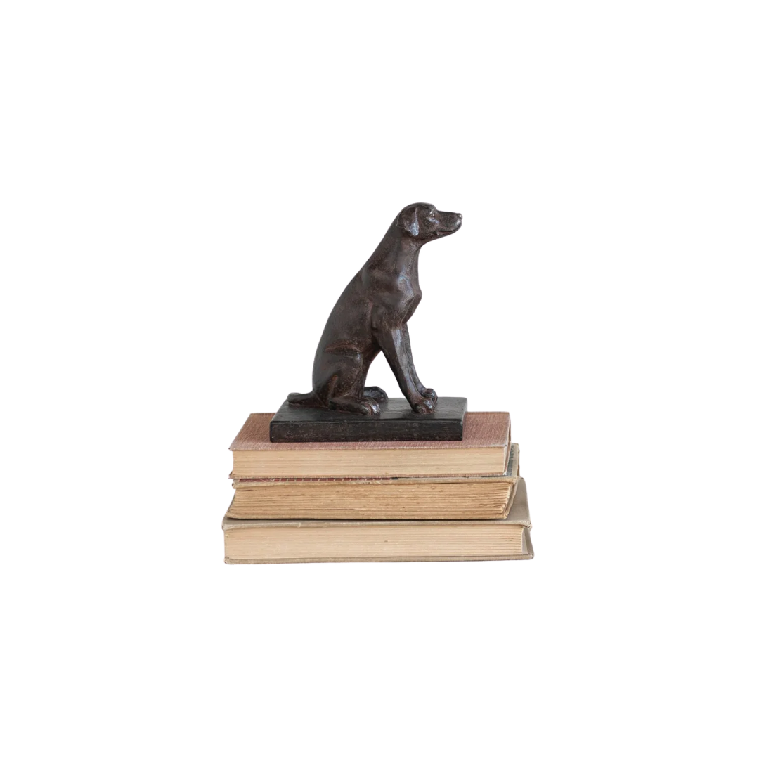 Resin Dog Bookends