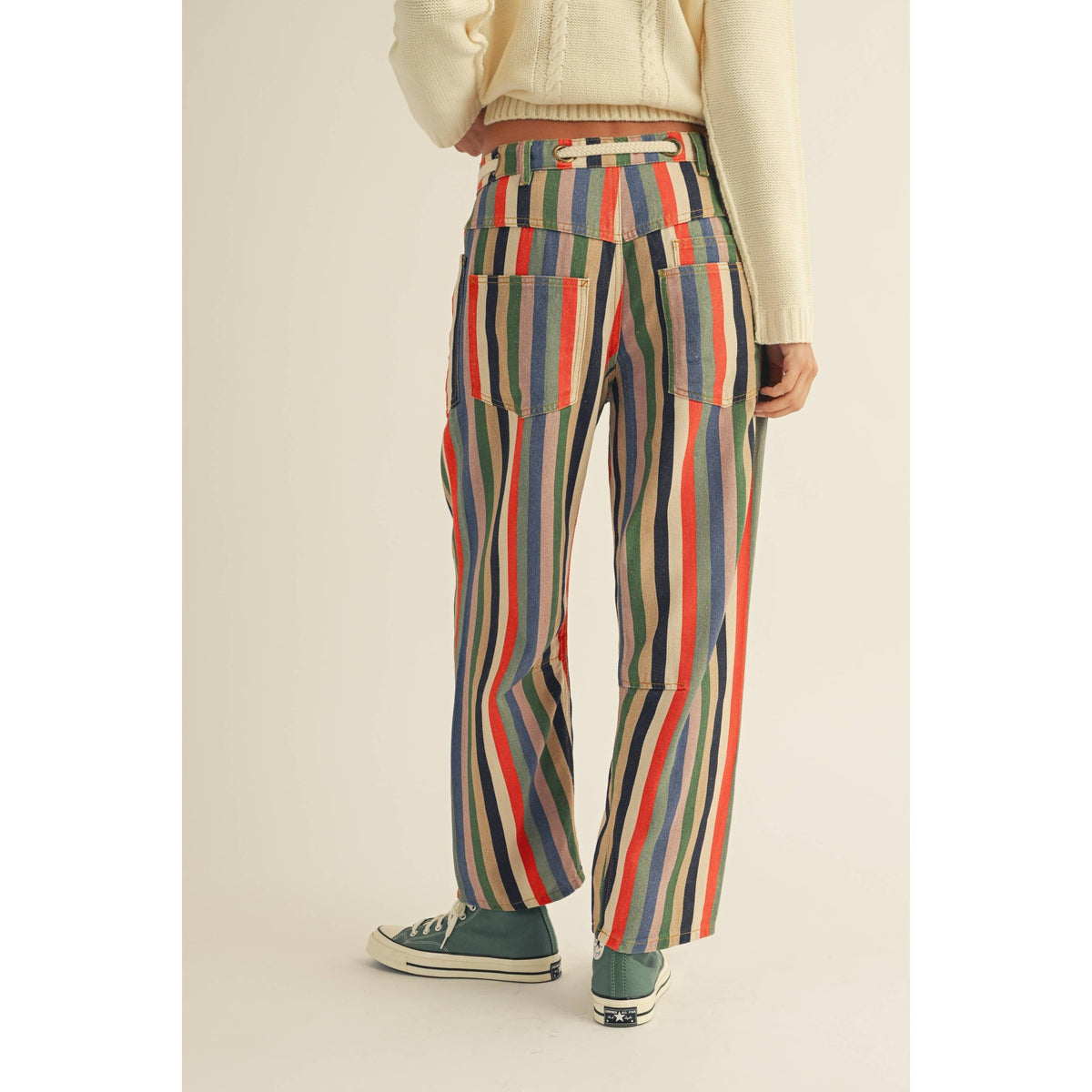 Multi Stripes Relaxed Fit Pants