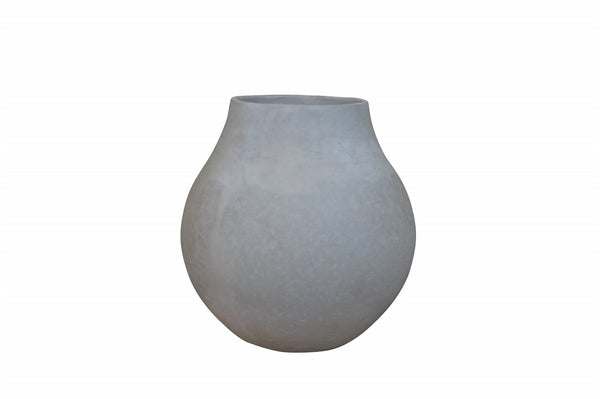 White Paper Mache Vase