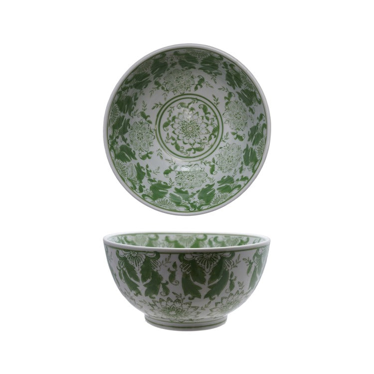 Green Chinoiserie Bowl