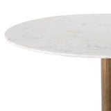 Hettie Polished White Bistro Table