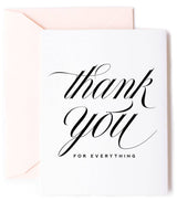 Thank You for Everything Card