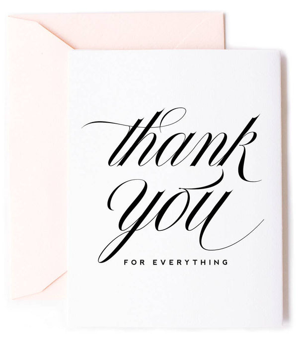 Thank You for Everything Card