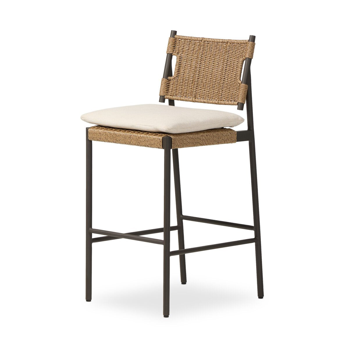 Miller Outdoor Woven Bar + Counter Stool