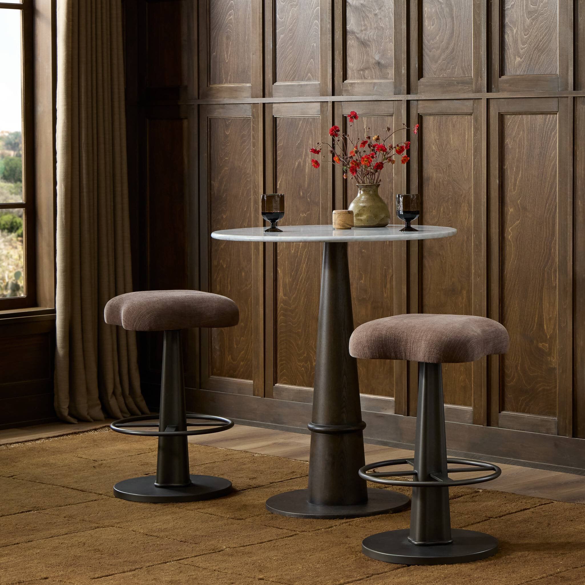 Clova Swivel Bar + Counter Stool