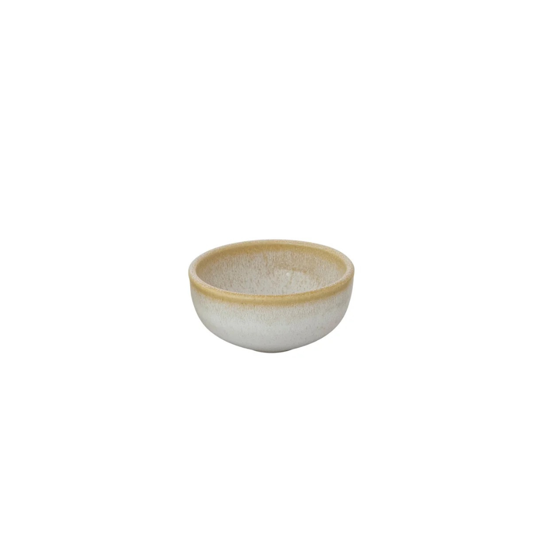 Glazed Neutral Stoneware Bowl