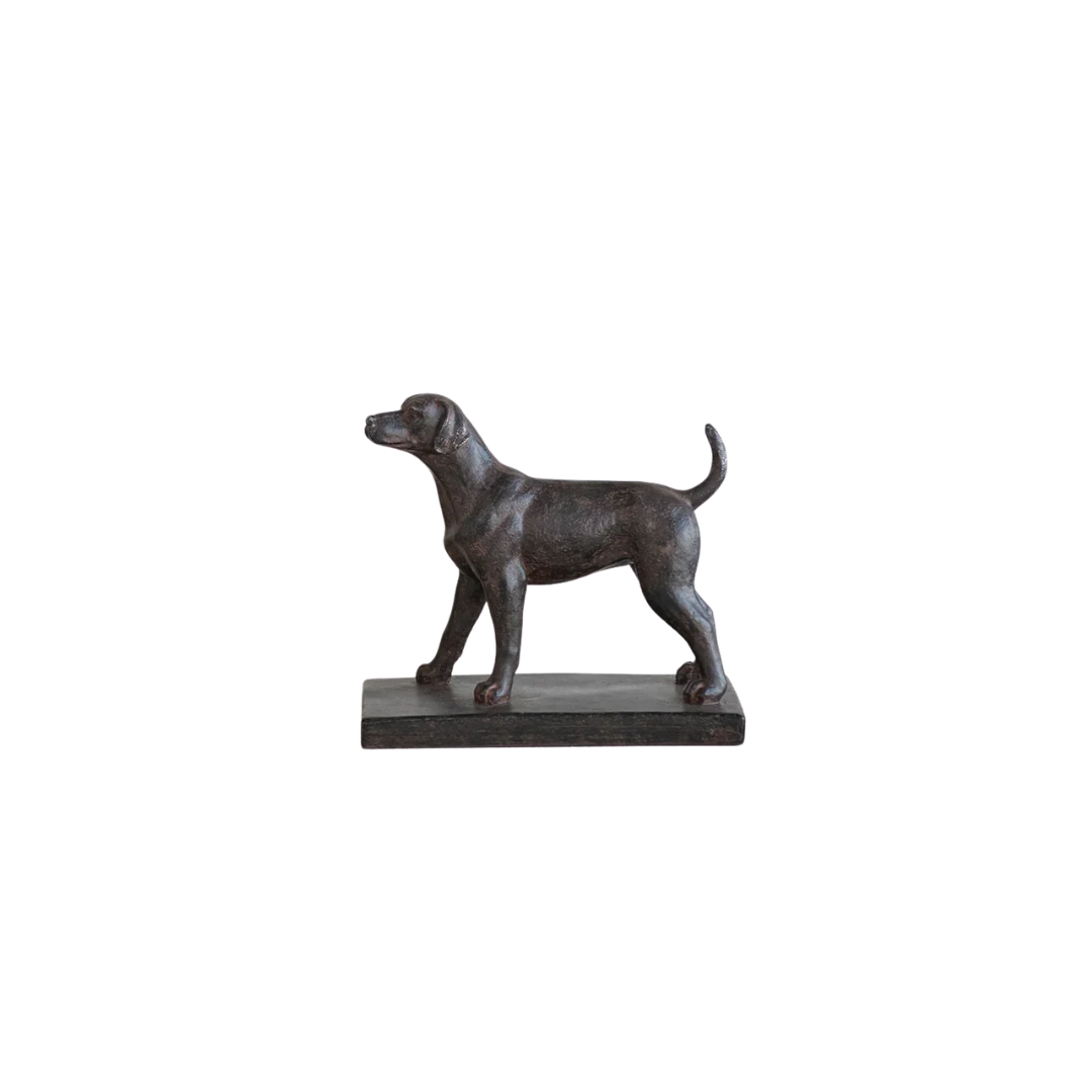 Resin Dog Bookends
