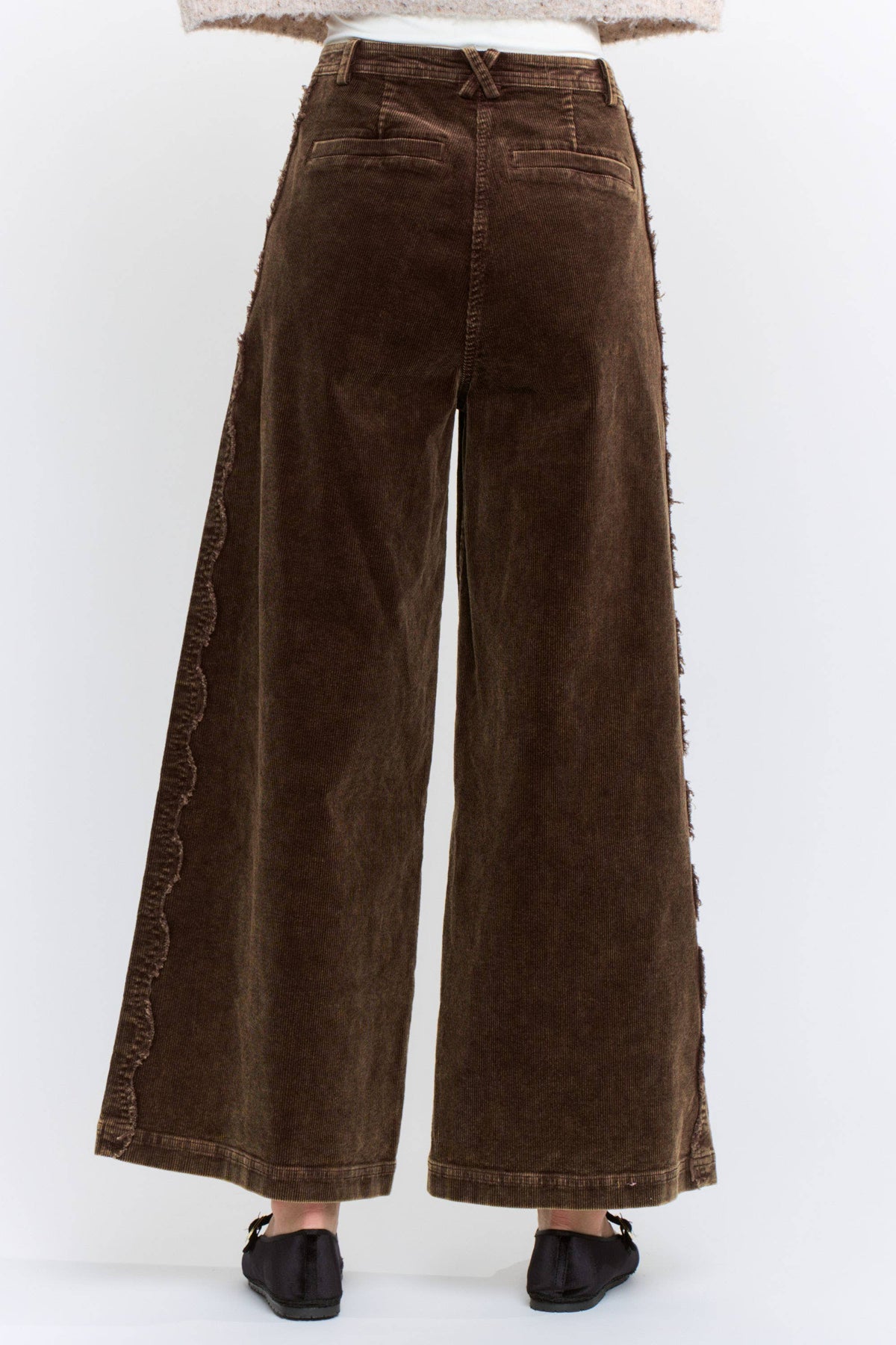 Wide-Leg Corduroy Trousers