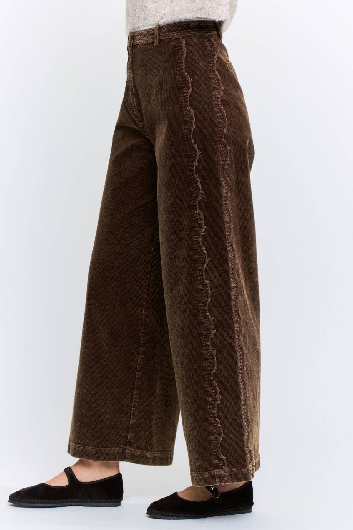 Wide-Leg Corduroy Trousers