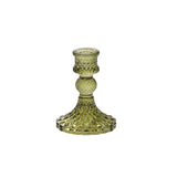 Green Embossed Candlestick