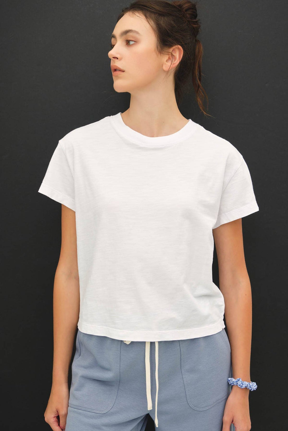 Cotton Half Sleeve Crop Top
