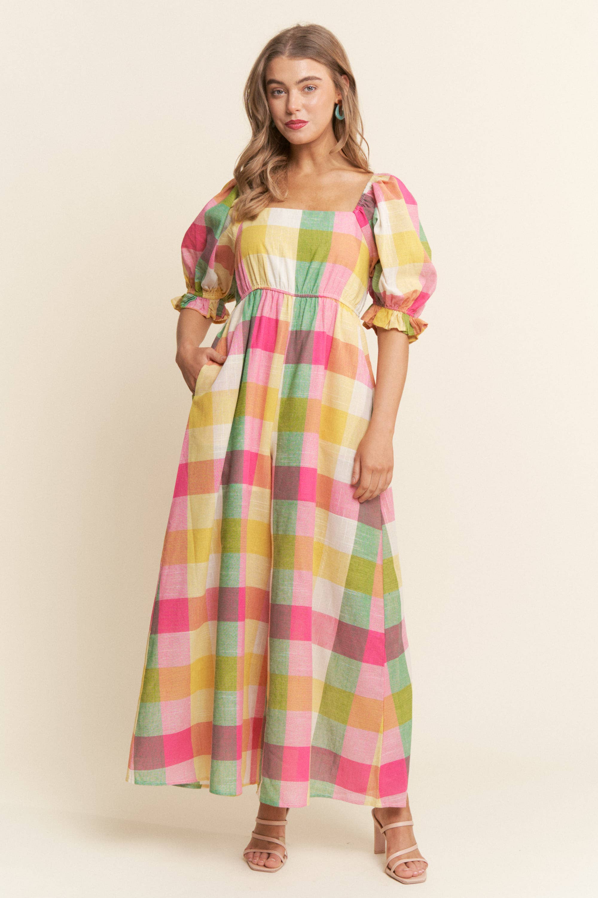Checkered Multi-Color Jumpsuit