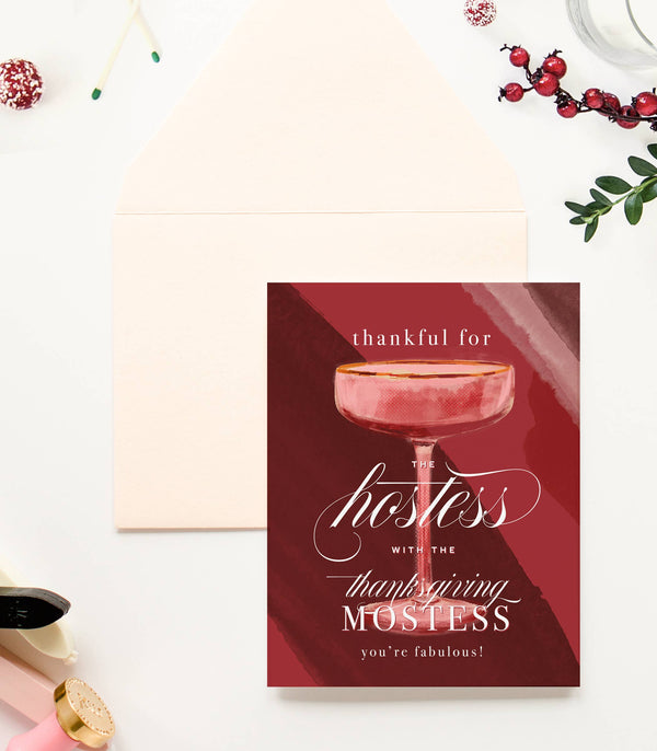 Thanksgiving Hostess Greeting Card