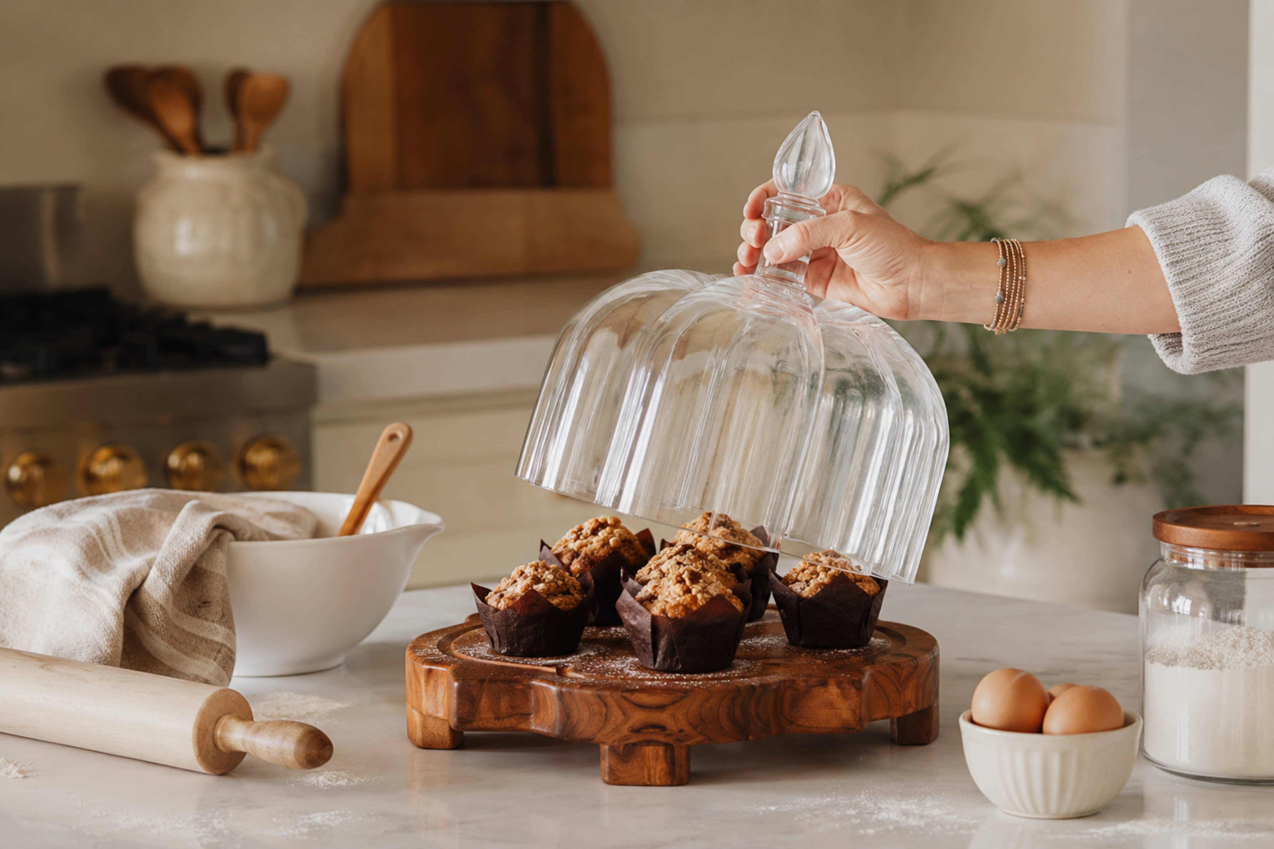 Glass Quatrefoil Dome