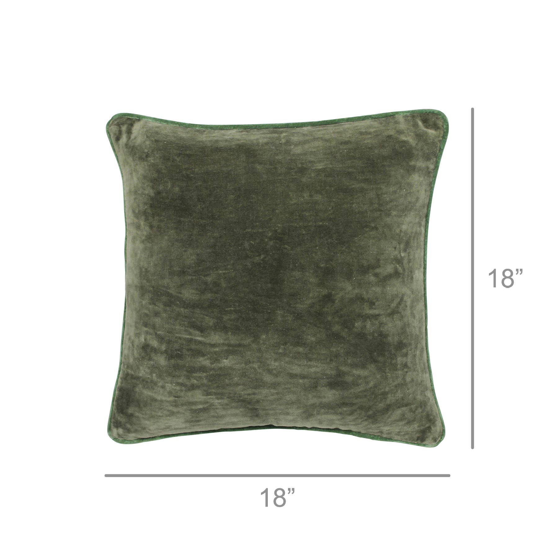 Juniper Green Velvet Pillow