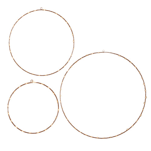 Lighted Metal Wreath