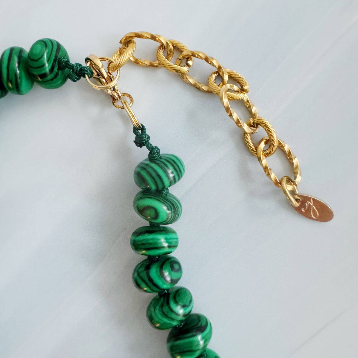 Refined Stone Bead Necklace