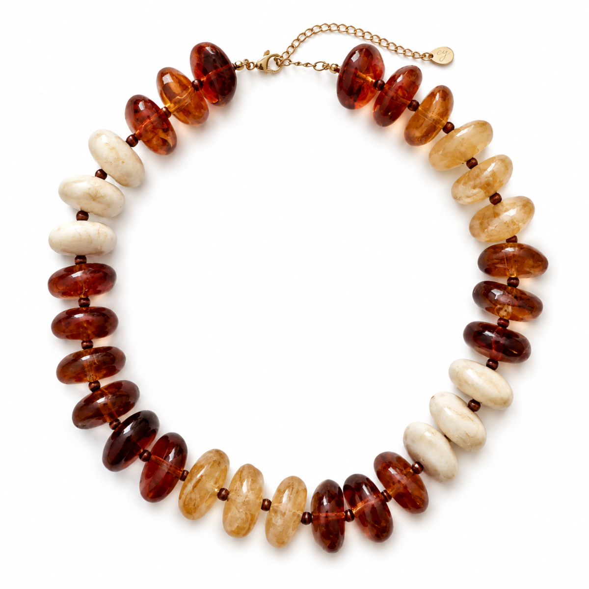 Mocha Mosaic Statement Necklace