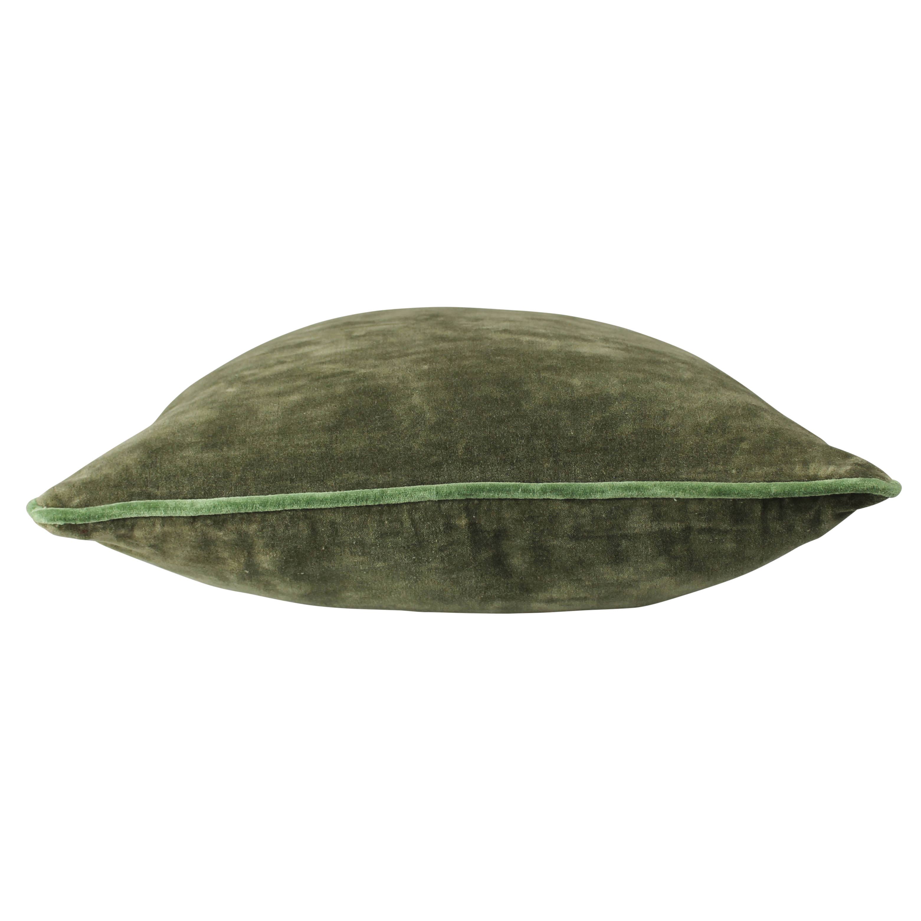 Juniper Green Velvet Pillow
