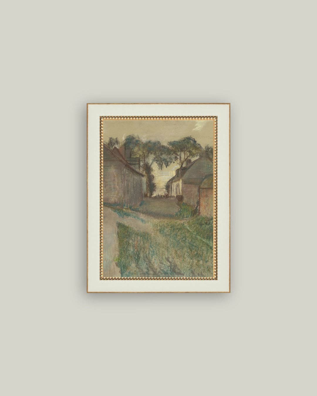 Quesnoy Street Framed Antique Art