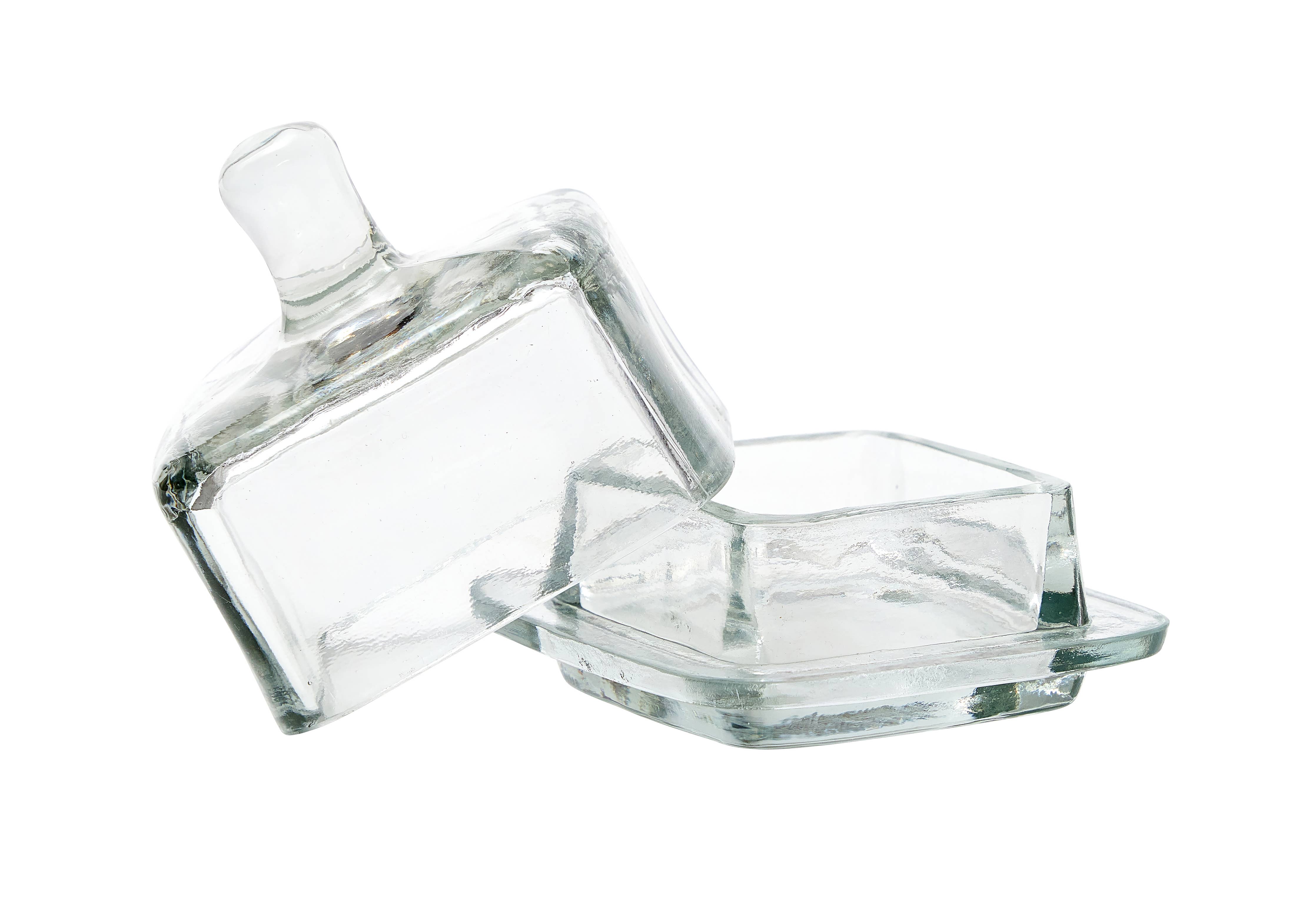 Square Bistro Glass Jam Jar