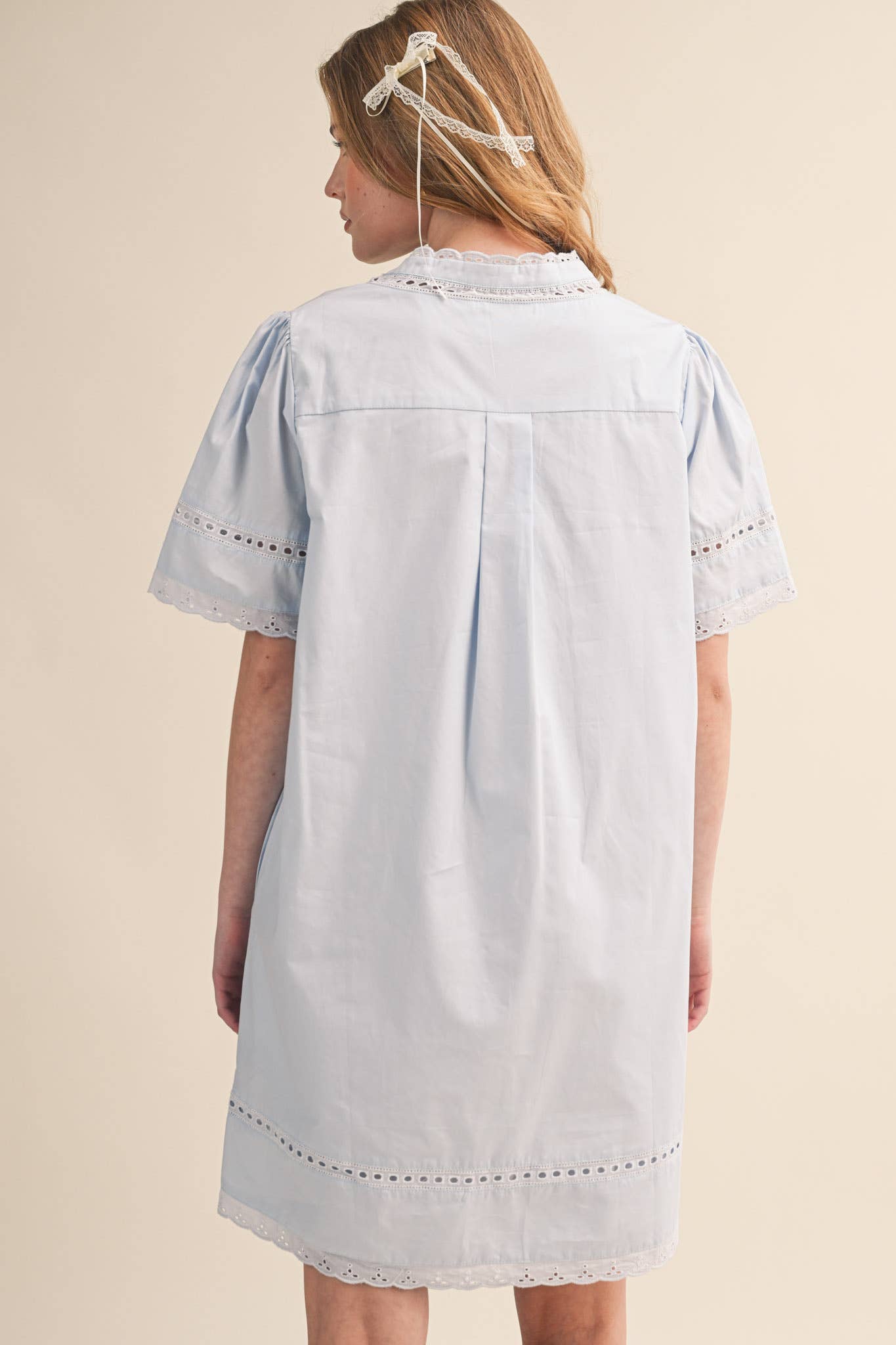 Morgan Lace Trim Tunic Dress