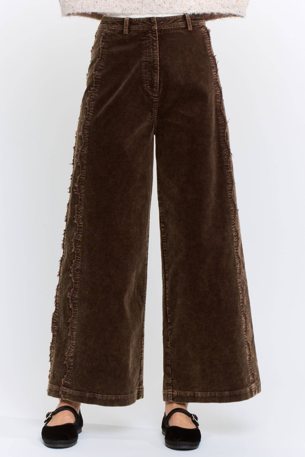 Wide-Leg Corduroy Trousers