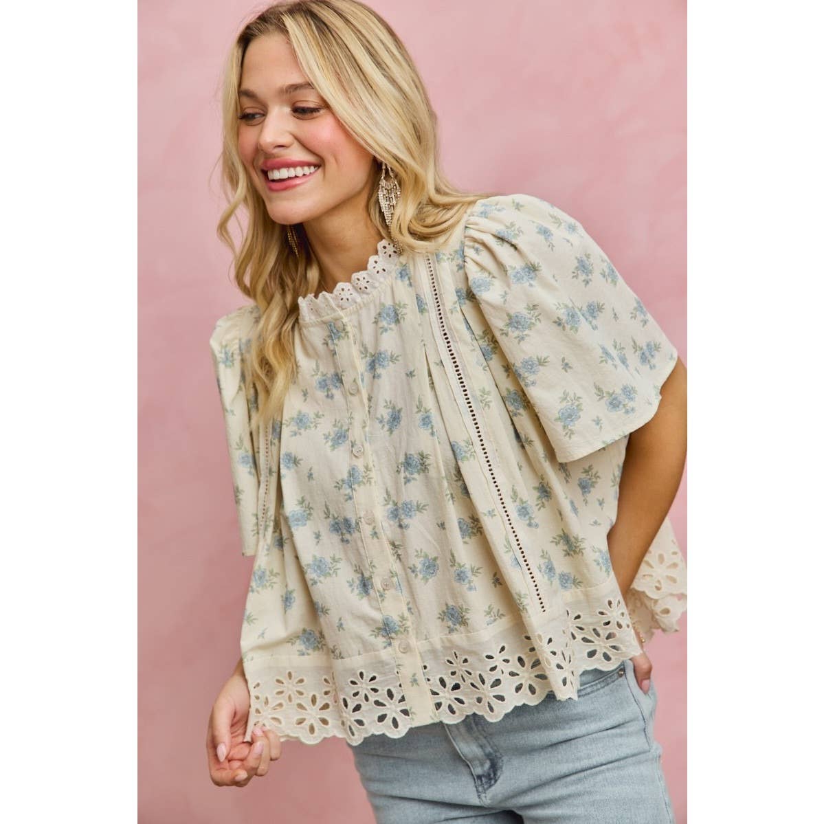 Cosette Lace Trim Top