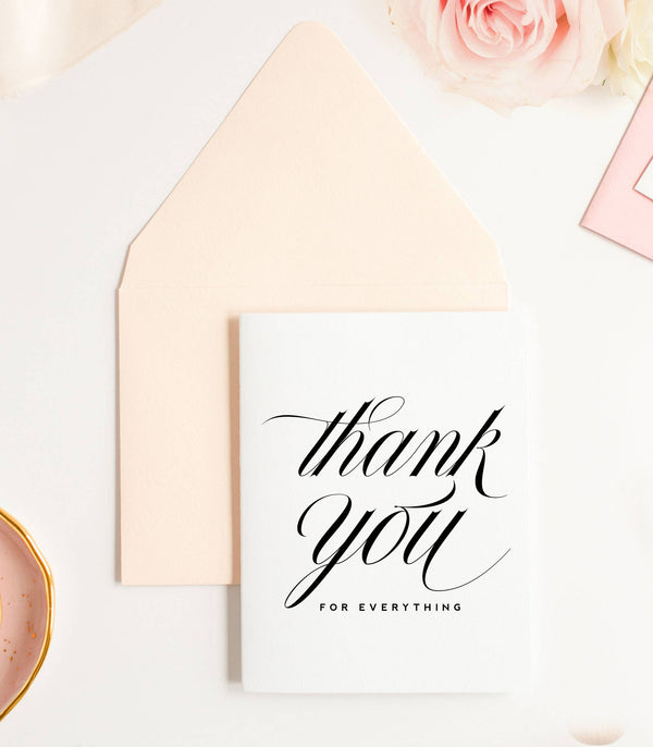 Thank You for Everything Card