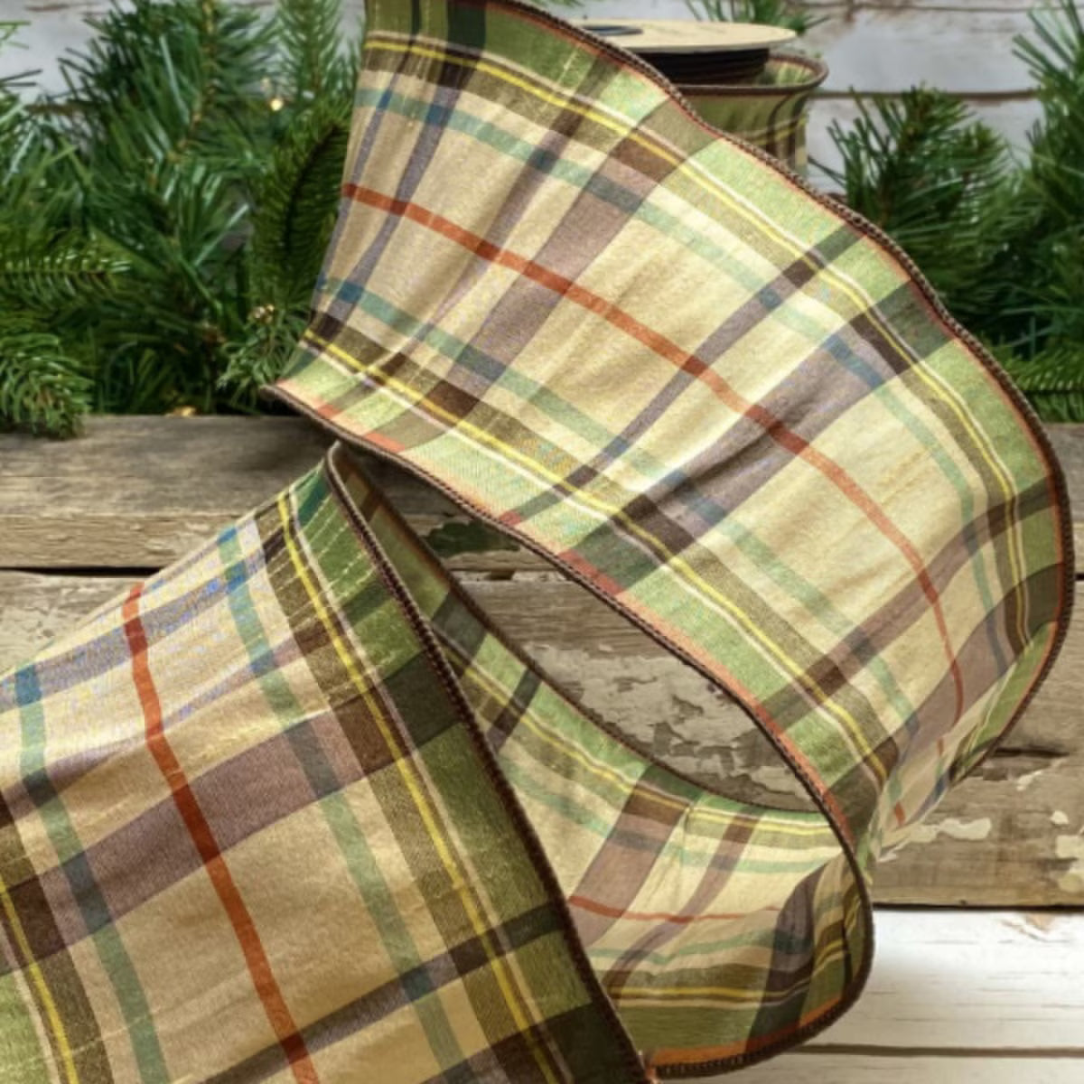 Wyoming Plaid 4" Ribbon