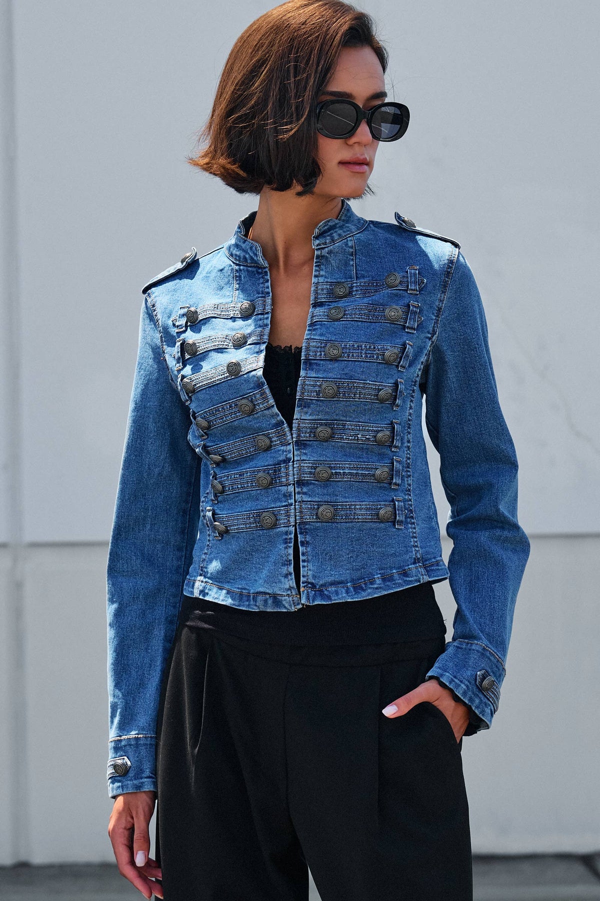 Military Jean Jacket