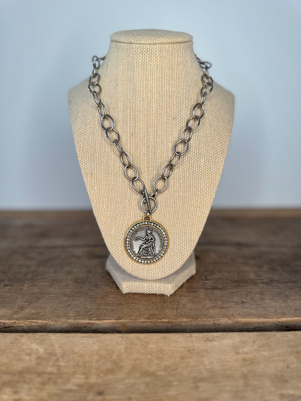 Halo Antique Coin Necklace