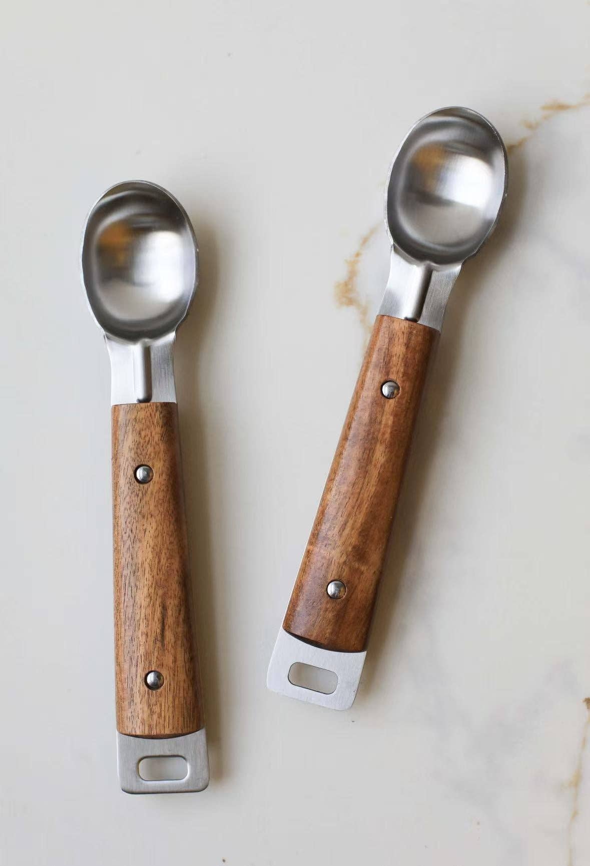 Wood Handle Ice Cream Scoop