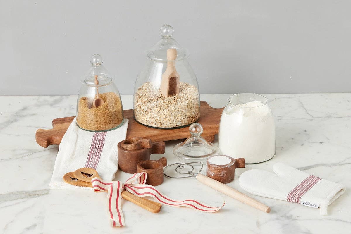 Vintage Style Glass Bon Bon Jars