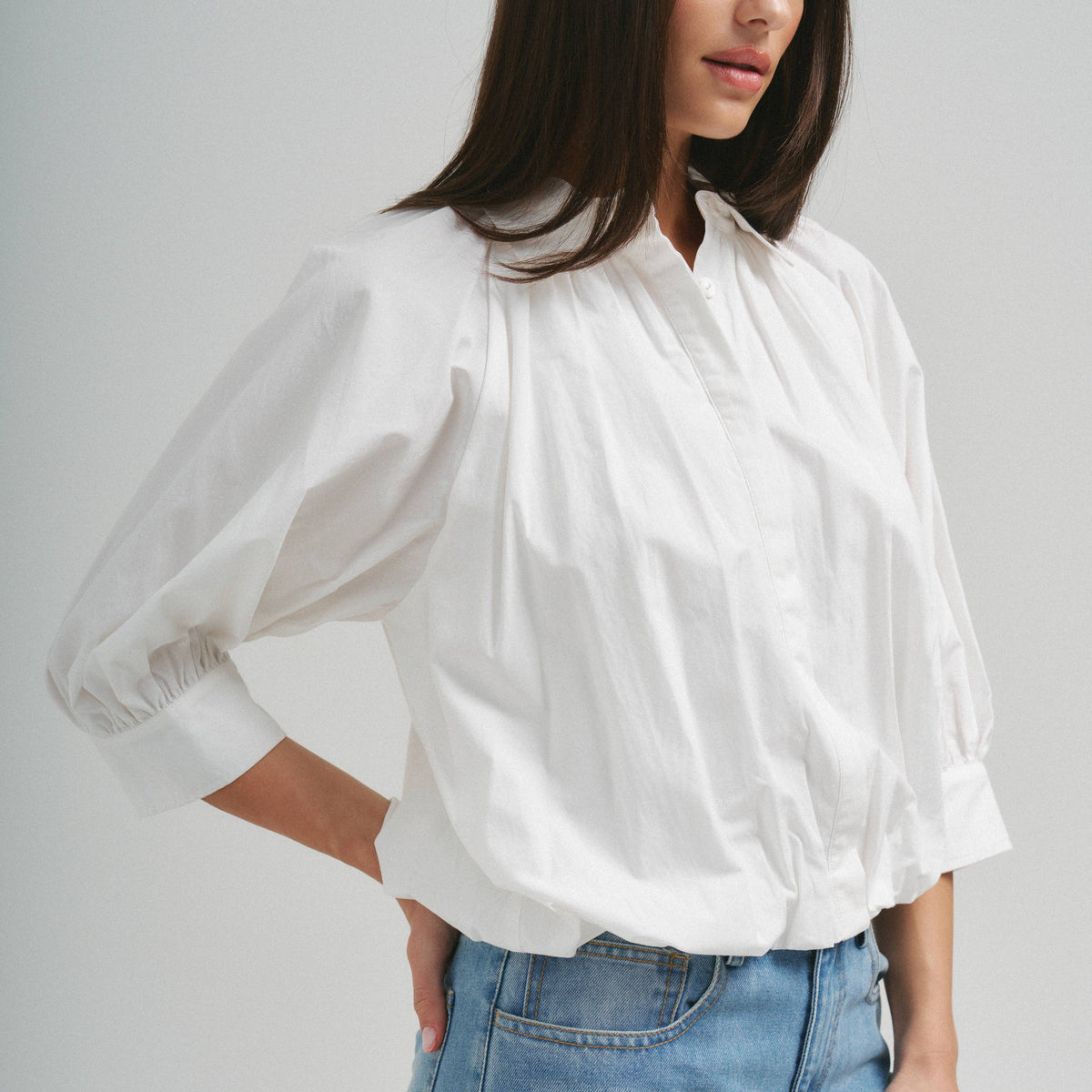 Bubble Hem Blouse