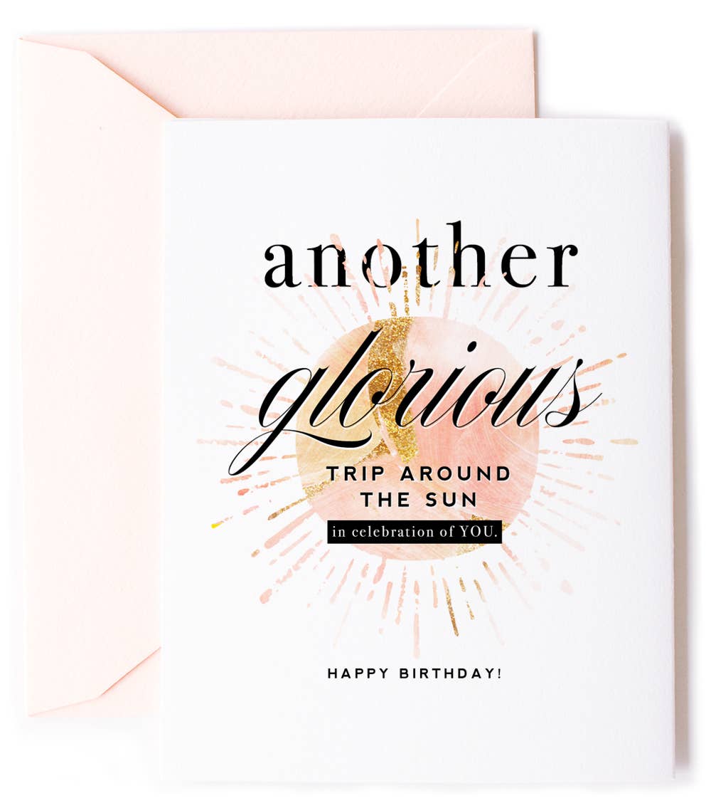 Trip Around the Sun - Inspirational Birthday Card