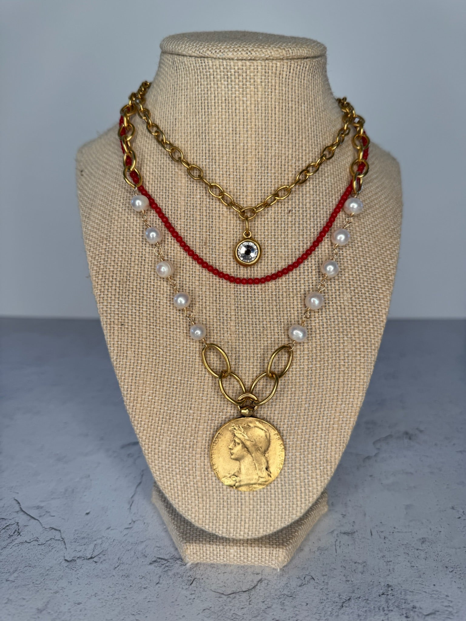 Pearl Coin Necklace