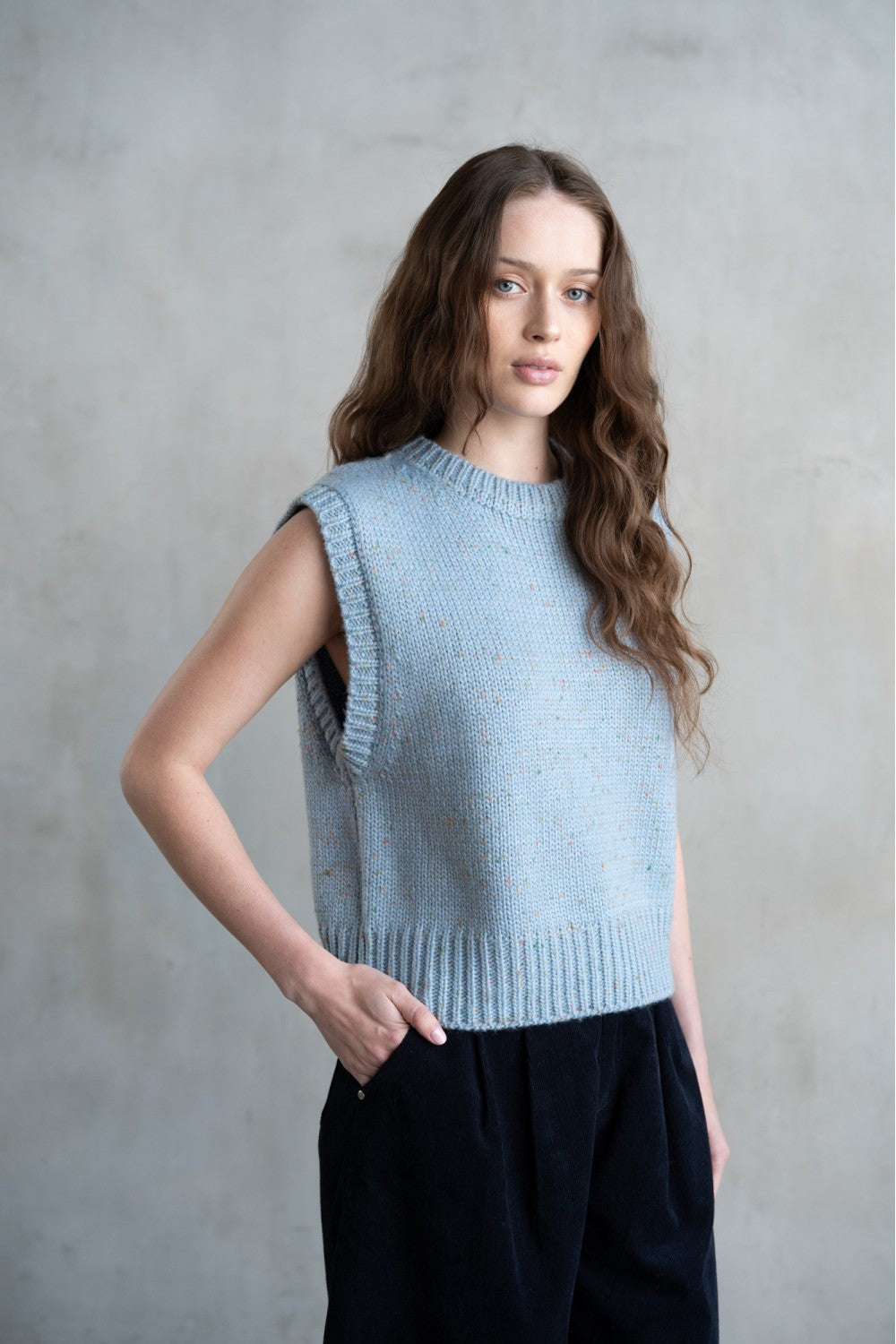 Crew Neck Sweater Vest