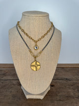 Center Gem Gold Necklace