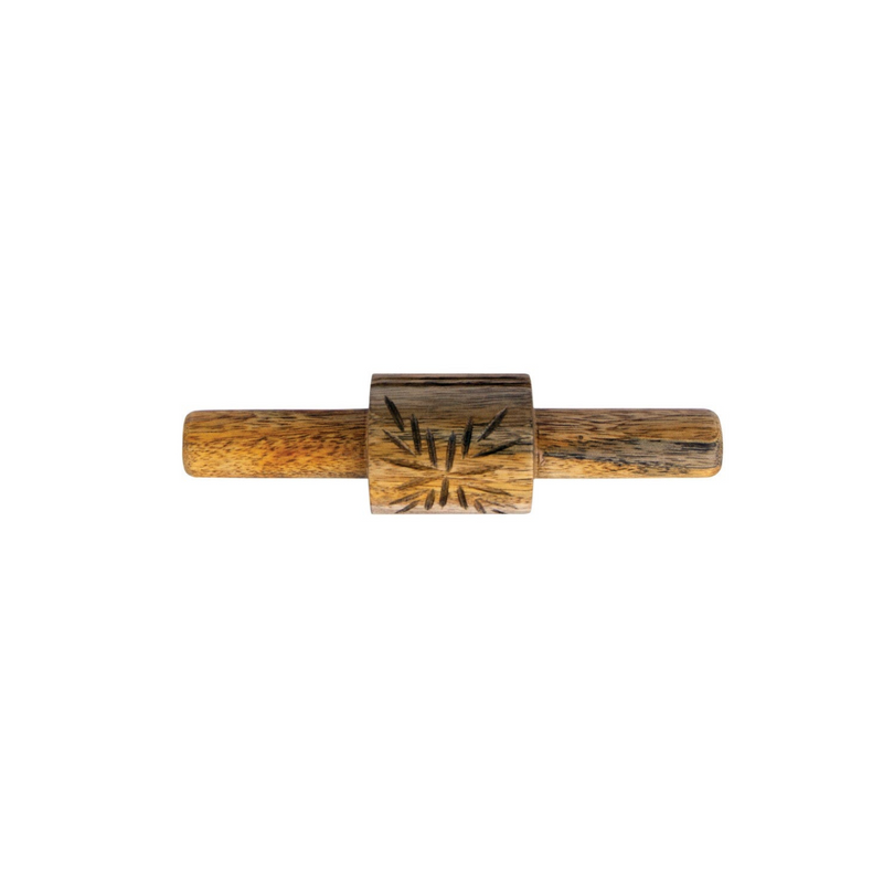 Hand-Carved Wood Rolling Pin