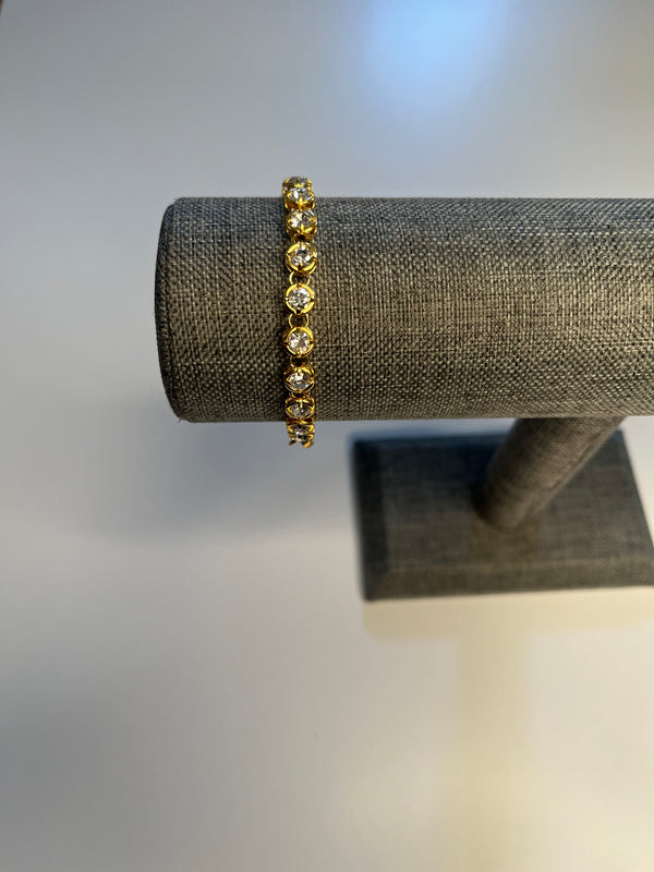 Kate Gold Stone Bracelet