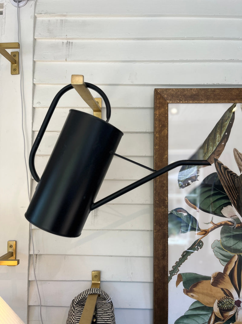 Perfectly Imperfect Tall Black Watering Can